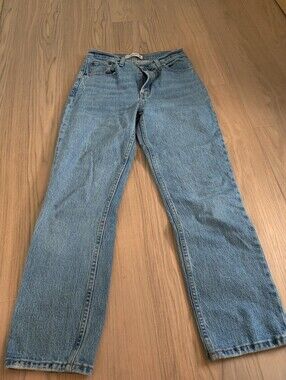 Abercrombie & Fitch 90s High Rise Straight Jeans